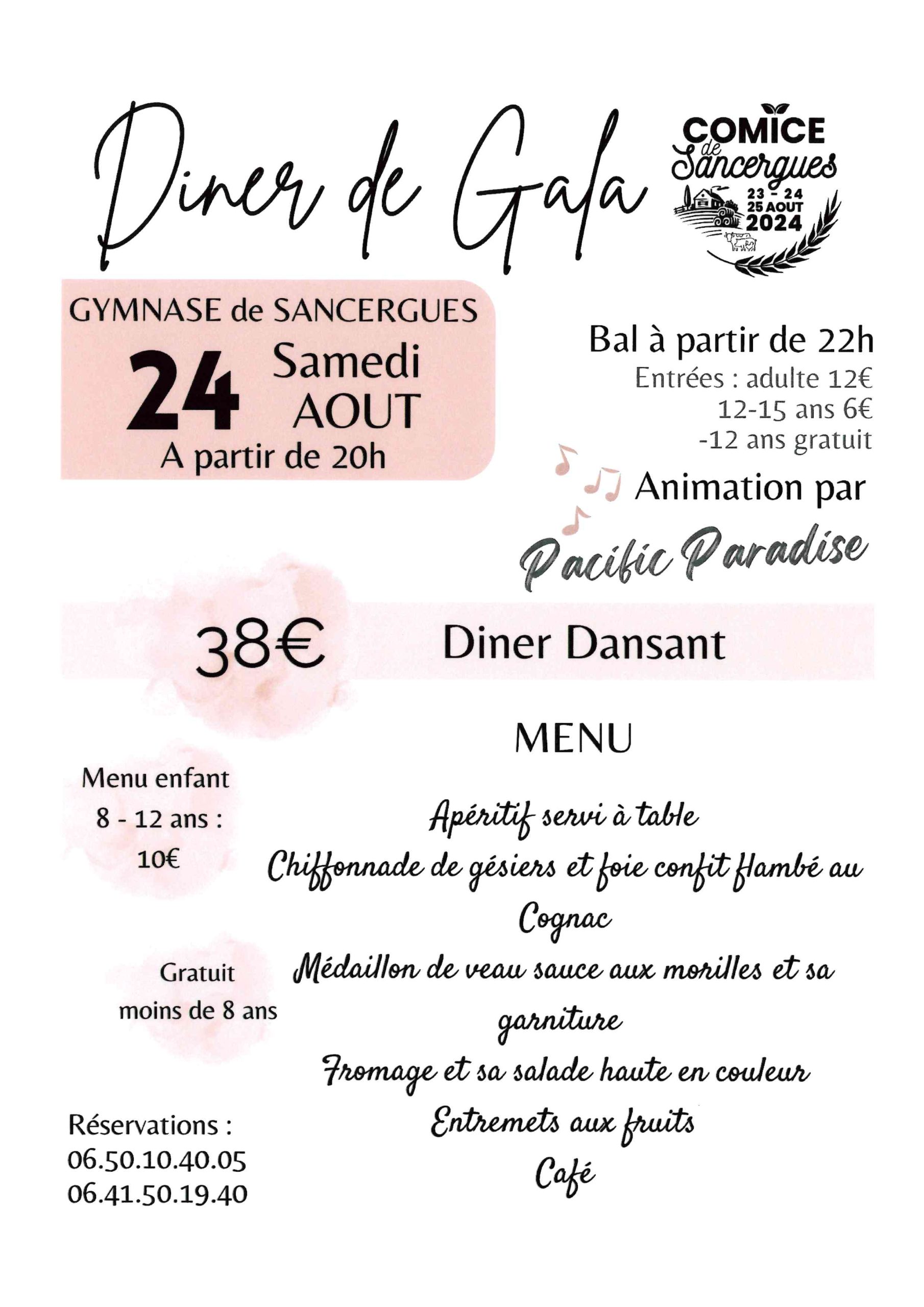 Dîner de Gala du Comice de Sancergues