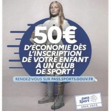 50€ d&rsquo;économie dès l&rsquo;inscription de votre enfant à un club de sport