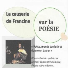 La causerie de Francine sur la Poésie