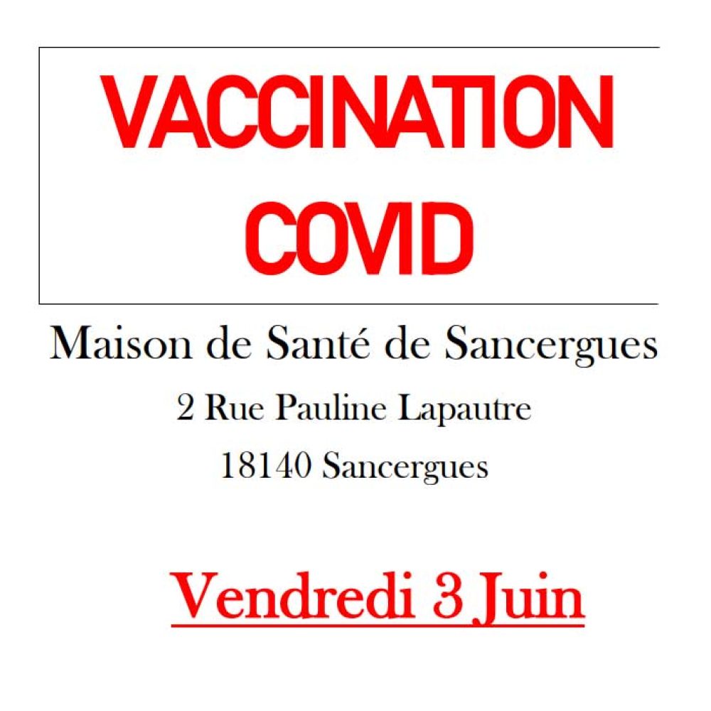 Vaccination COVID vendredi 3 juin